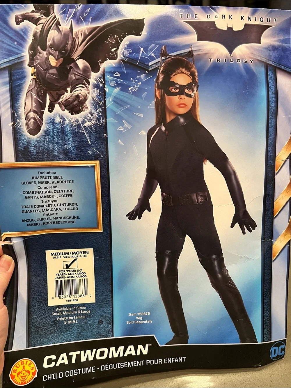 Rubies Catwoman Costume Girls Medium Dark Knight Trilogy DC Comics Halloween